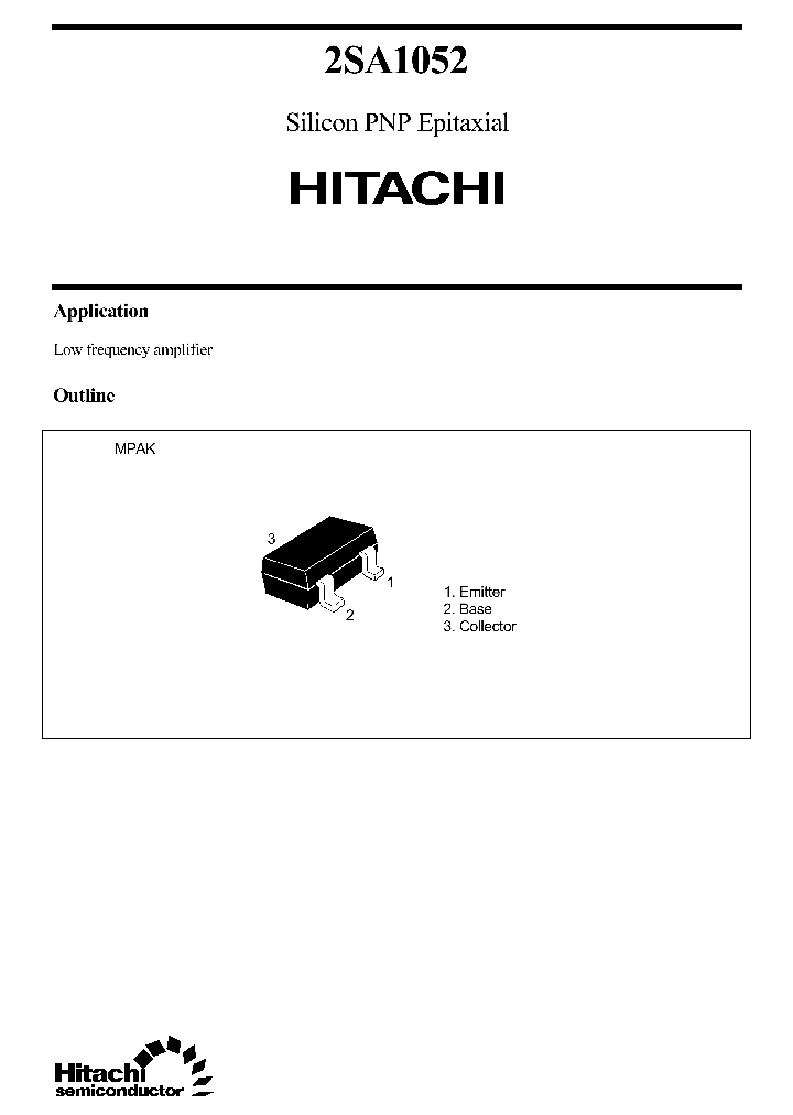 2SA1052_6001.PDF Datasheet