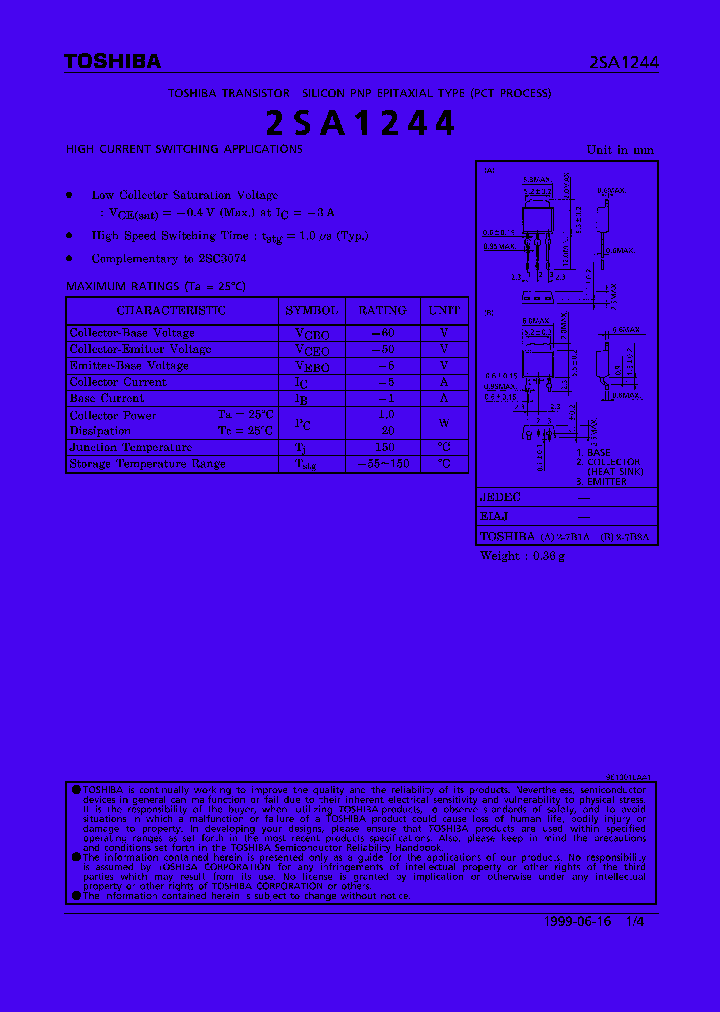 2SA1244_158304.PDF Datasheet