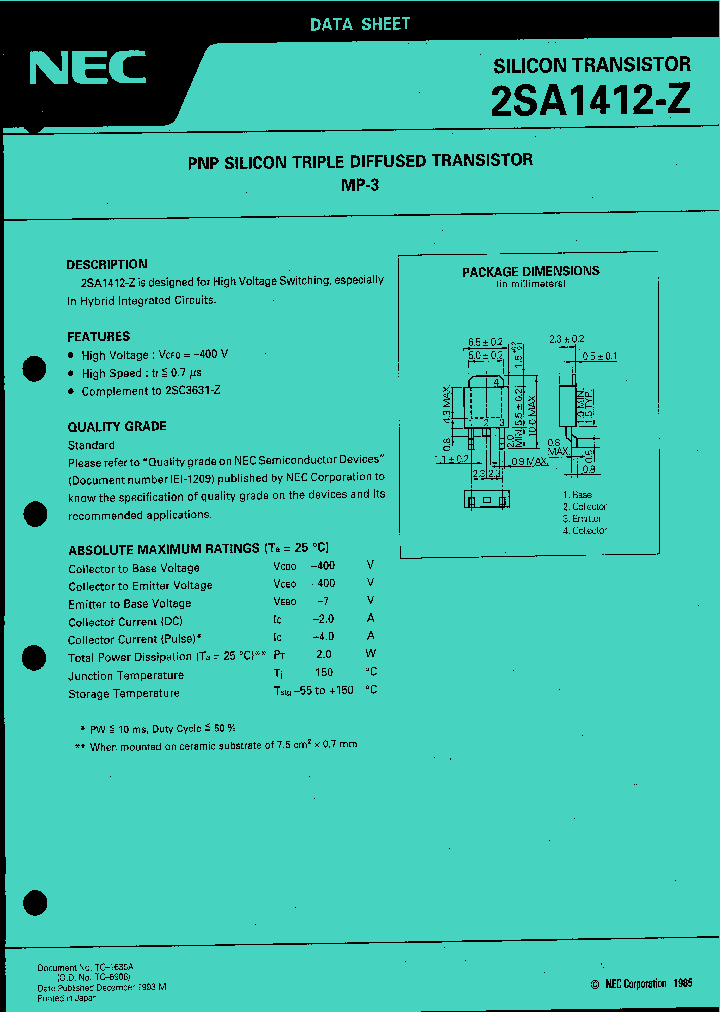 2SA1412_193964.PDF Datasheet