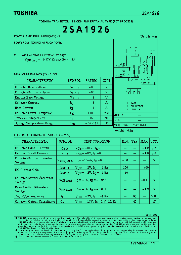 2SA1926_152768.PDF Datasheet