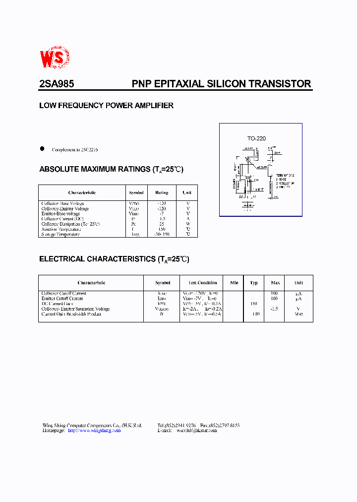 2SA985_6691.PDF Datasheet