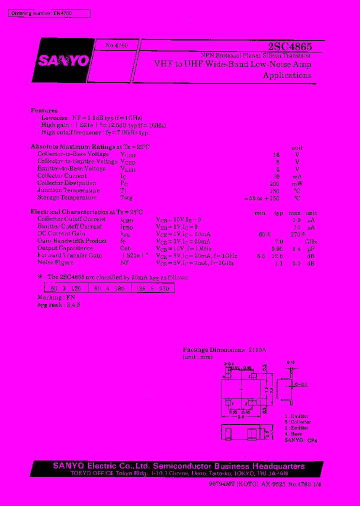 2SC4865_37940.PDF Datasheet