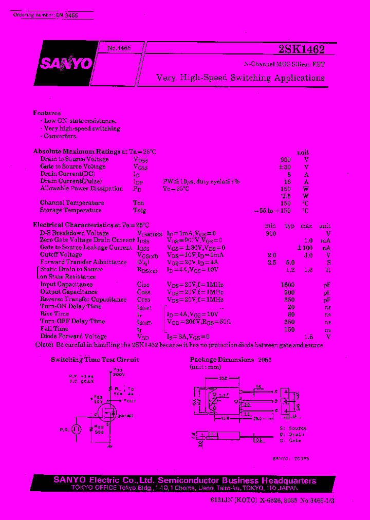 2SK1462_190798.PDF Datasheet