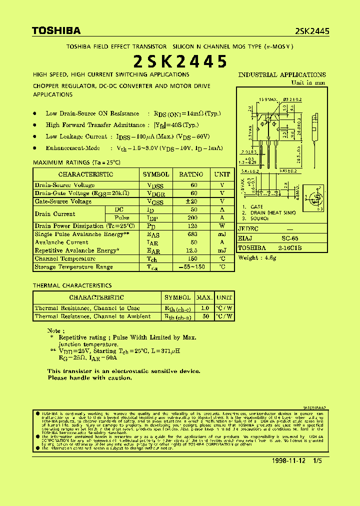 2SK2445_96836.PDF Datasheet