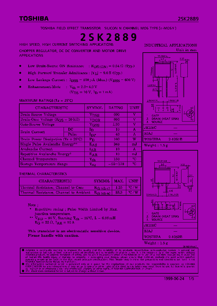 2SK2889_178290.PDF Datasheet