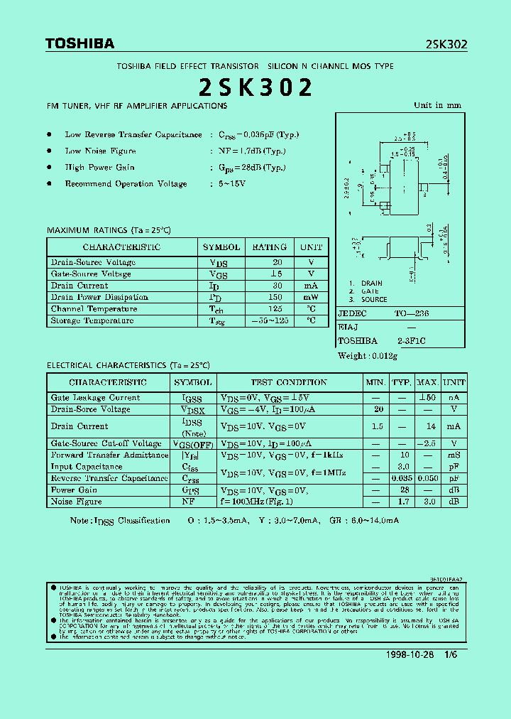 2SK302_17362.PDF Datasheet