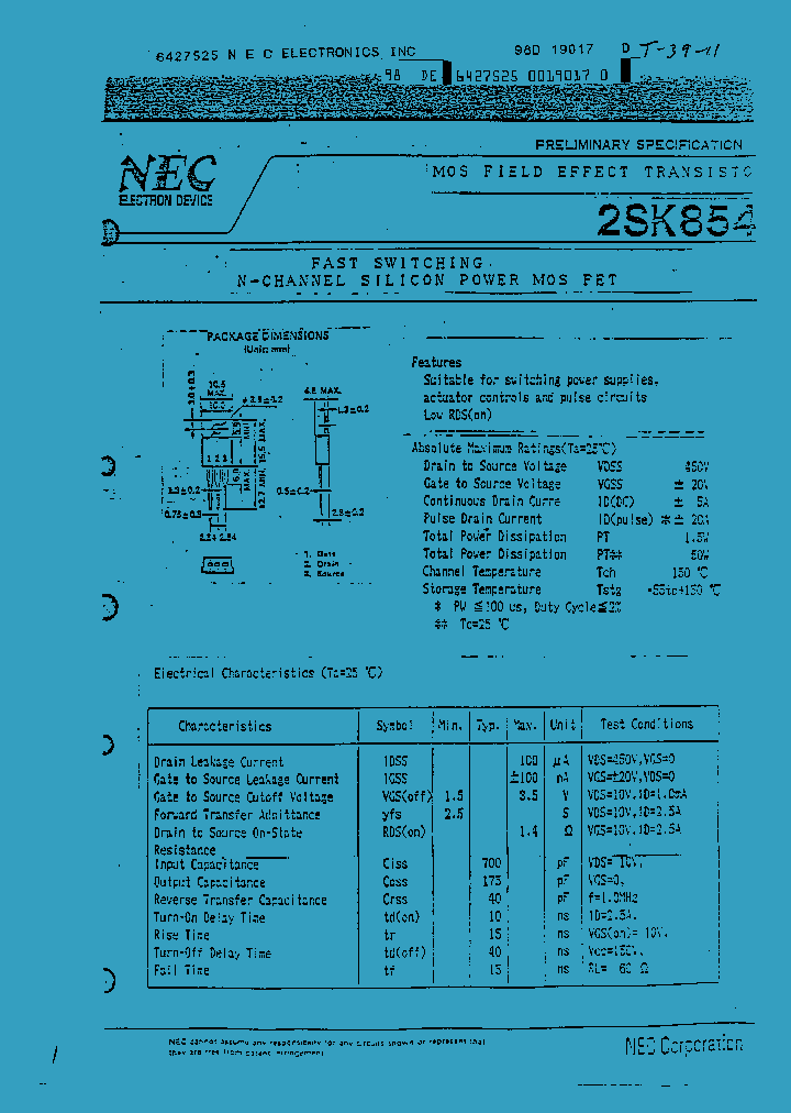2SK854_12605.PDF Datasheet