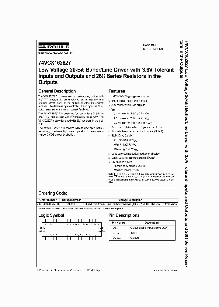 74VCX162827_169745.PDF Datasheet