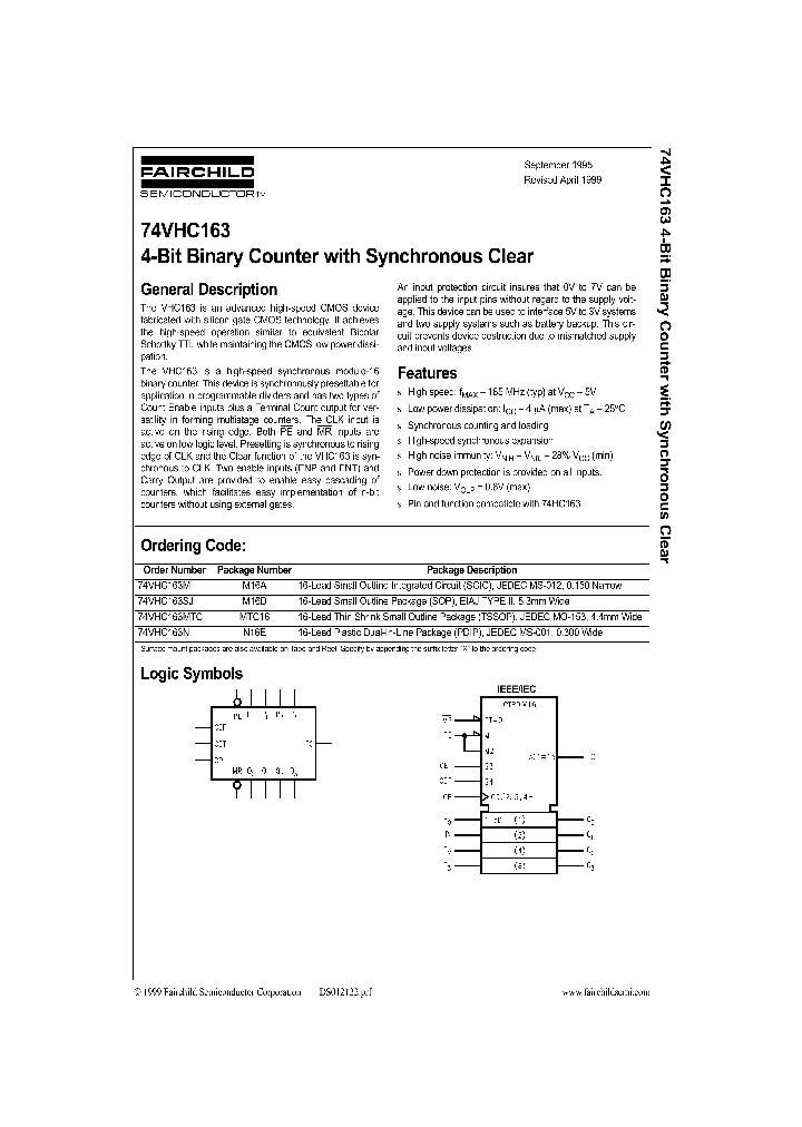 74VHC163_55379.PDF Datasheet