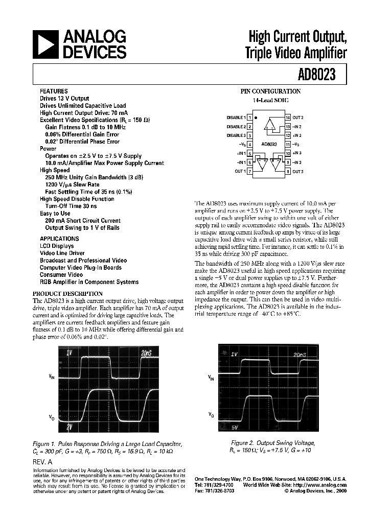 AD8023_141418.PDF Datasheet