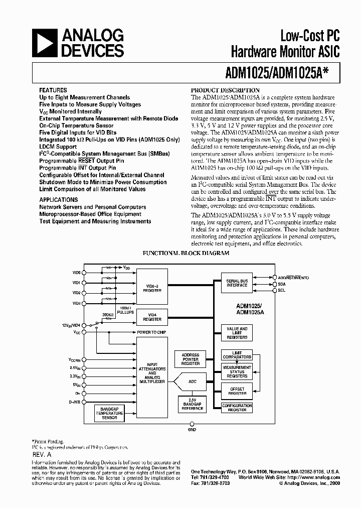 ADM1025_82485.PDF Datasheet