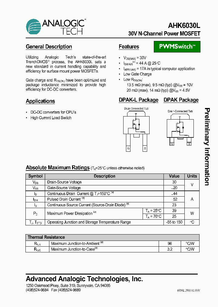 AHK6030L_161700.PDF Datasheet