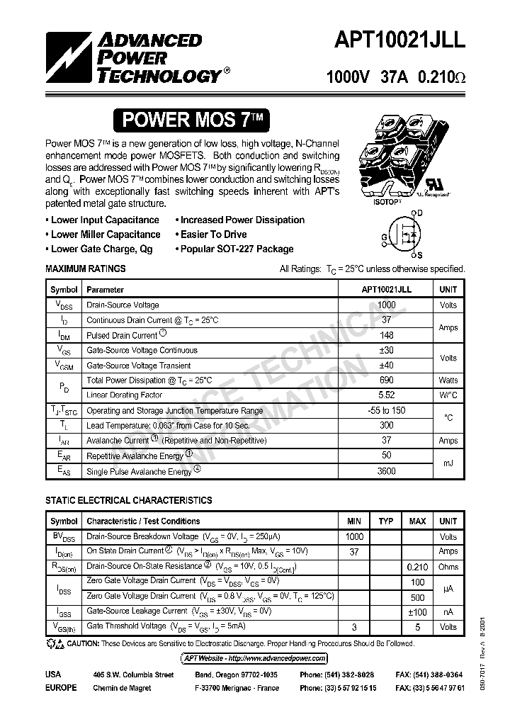 APT10021JLL_126238.PDF Datasheet