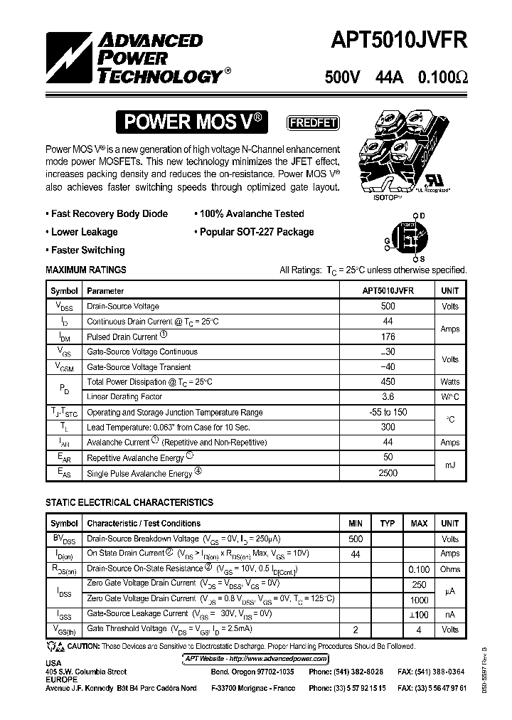 APT5010JVFR_42227.PDF Datasheet