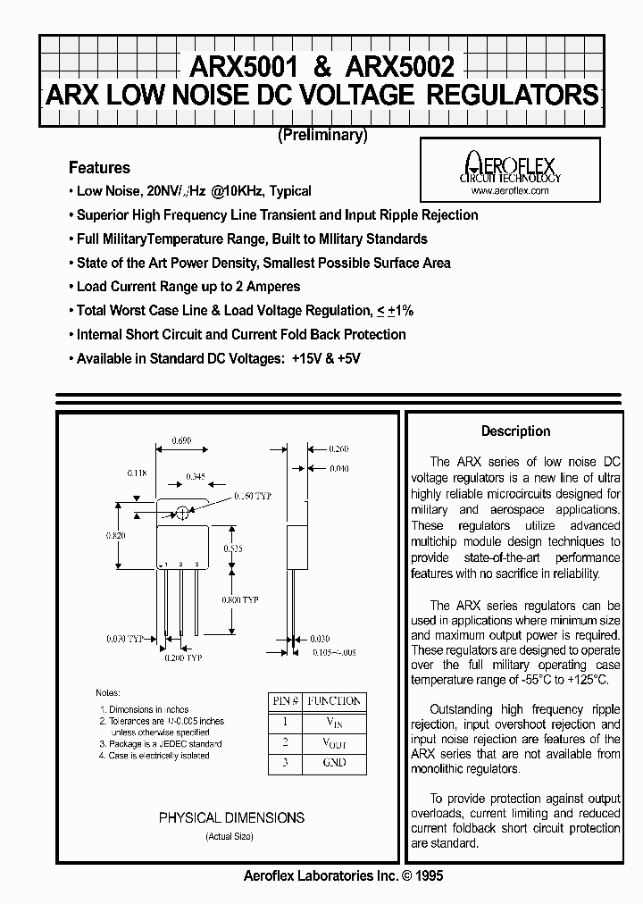 ARX5001_136670.PDF Datasheet