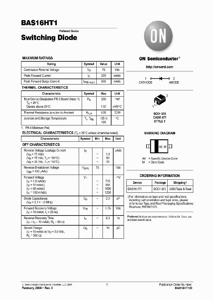 BAS16HT1D_132770.PDF Datasheet