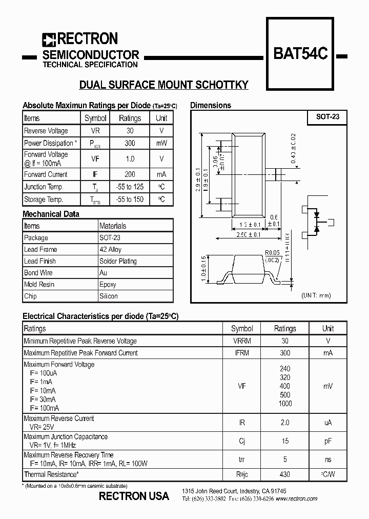 BAT54C_3529.PDF Datasheet