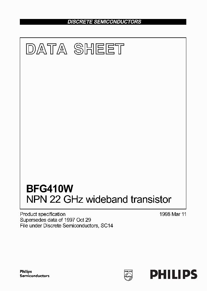 BFG410_159477.PDF Datasheet
