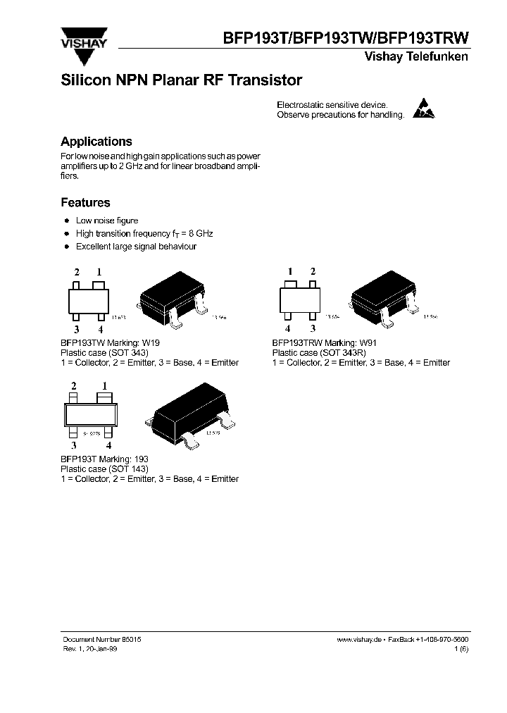 BFP193T_147791.PDF Datasheet