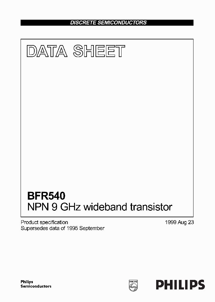 BFR540_93725.PDF Datasheet