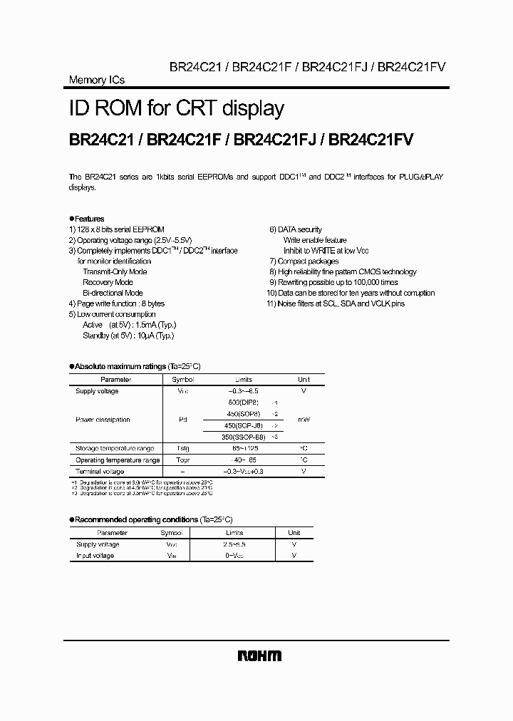 BR24C21_16683.PDF Datasheet