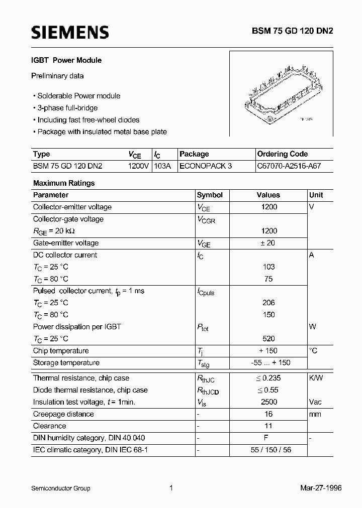 BSM75GD120DN2_45244.PDF Datasheet