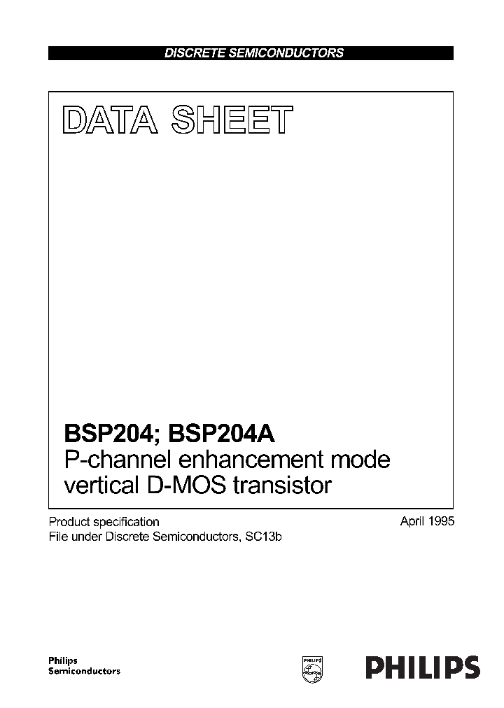 BSP204_184412.PDF Datasheet