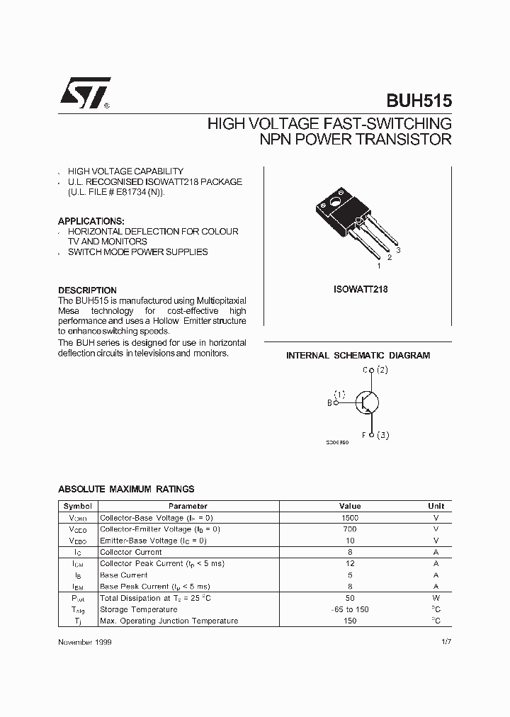 BUH515_181460.PDF Datasheet