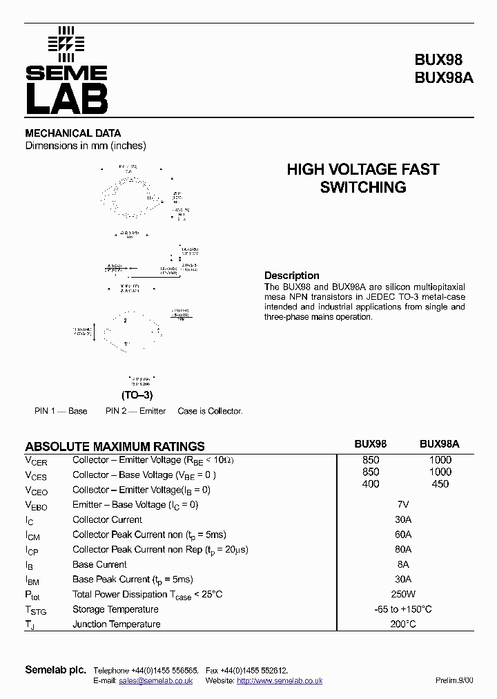 BUX98A_185448.PDF Datasheet