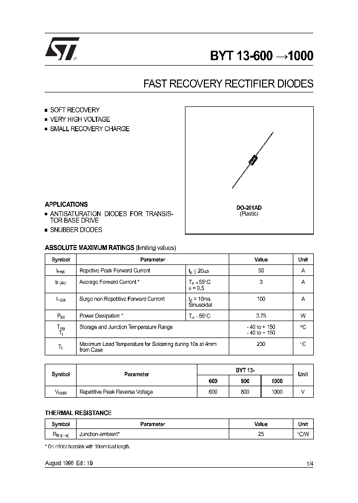 BYT13-600_189166.PDF Datasheet