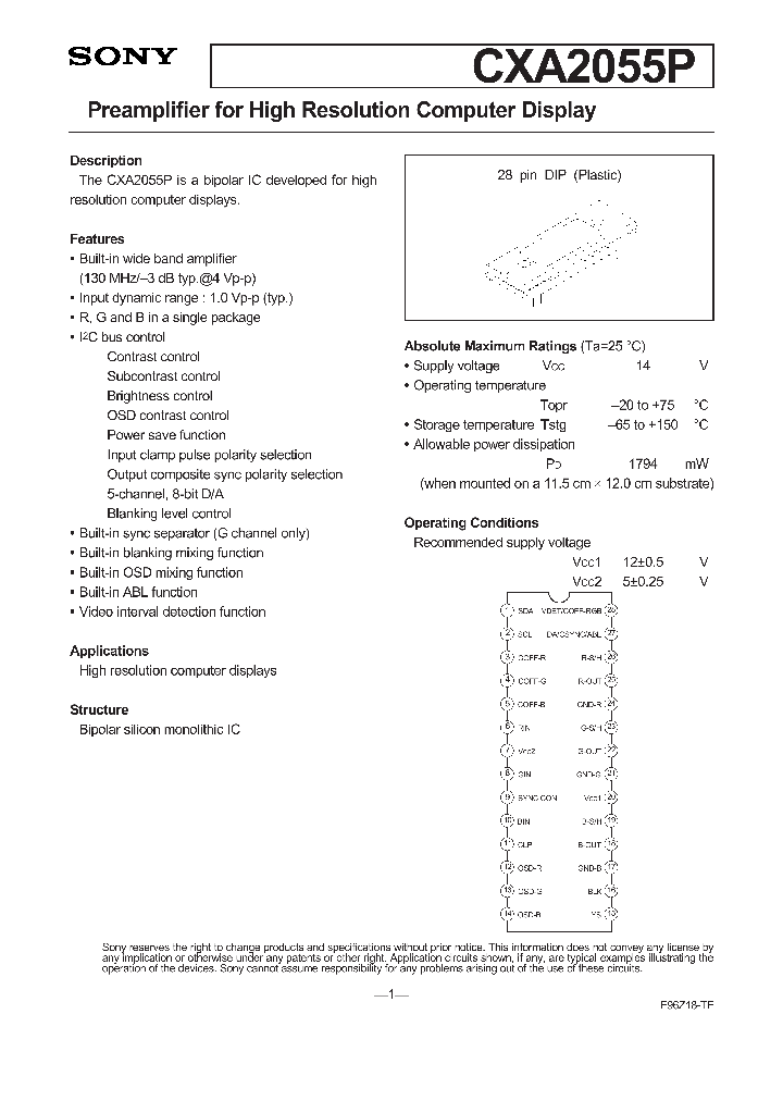 CXA2055P_140937.PDF Datasheet