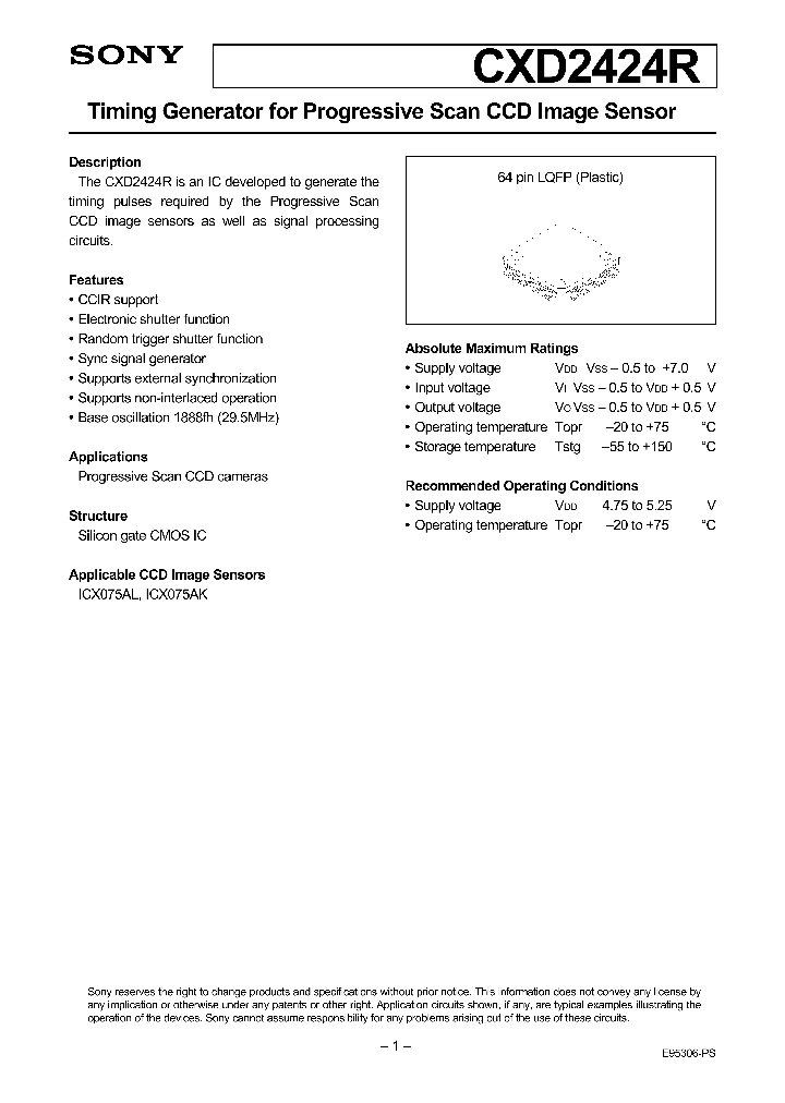 CXD2424R_164166.PDF Datasheet