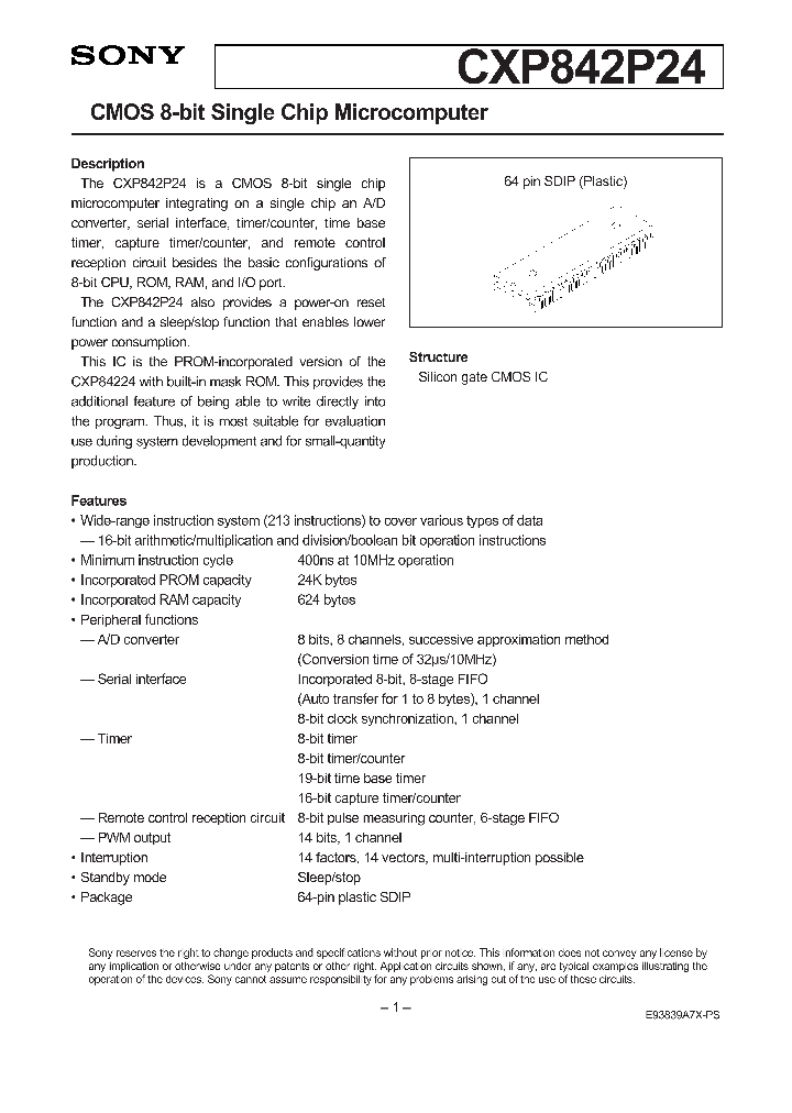 CXP842P24_169238.PDF Datasheet