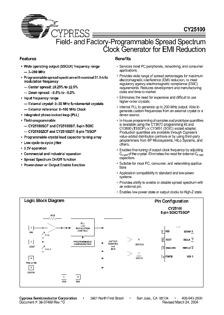 CY25100_146424.PDF Datasheet