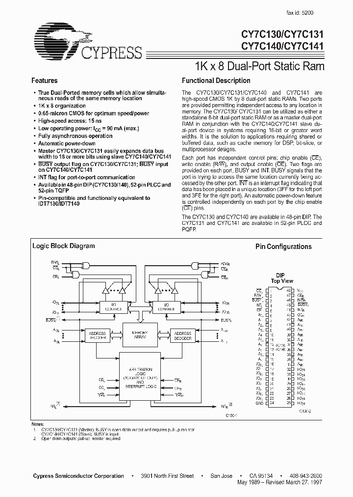 CY7C130_24269.PDF Datasheet