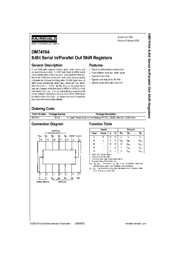 DM74164_148245.PDF Datasheet