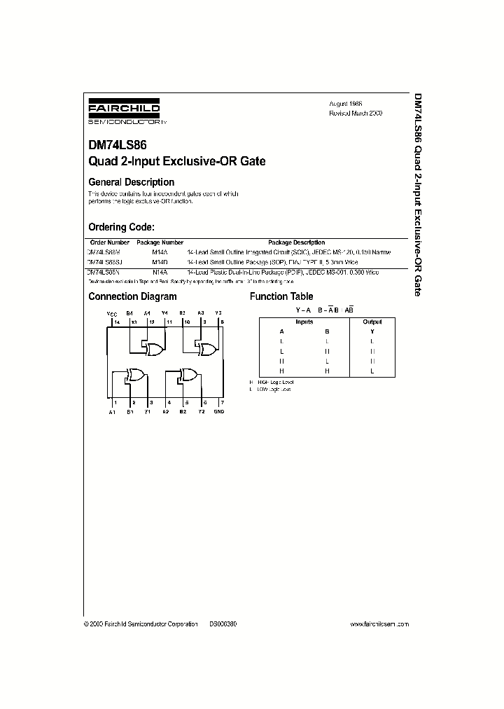 DM74LS86_156247.PDF Datasheet