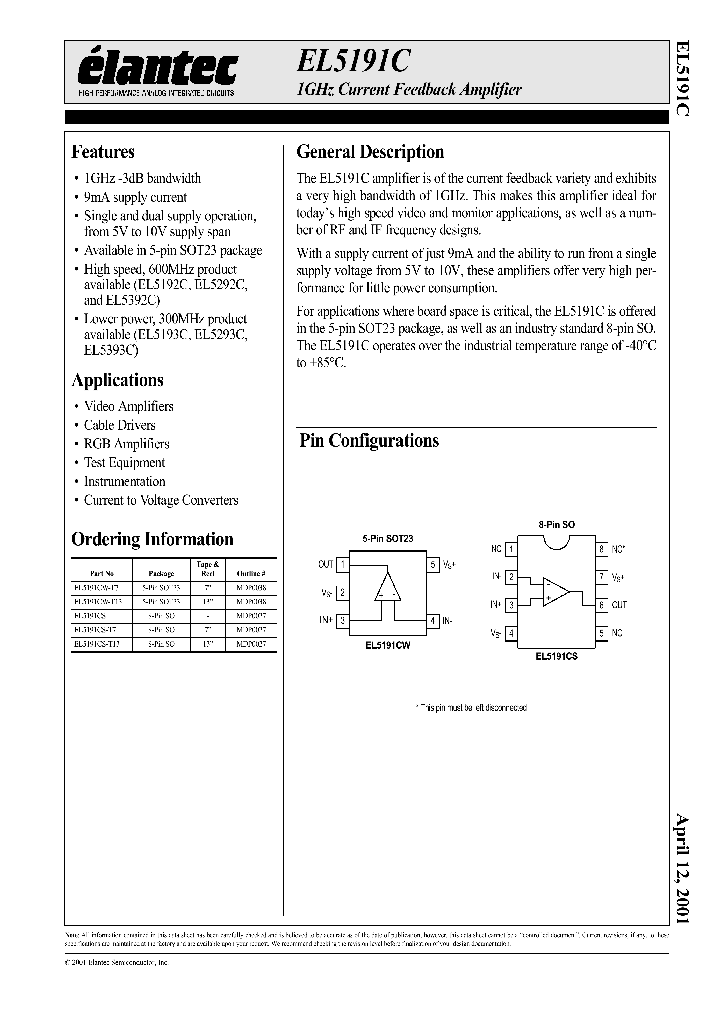 EL5191C_155589.PDF Datasheet