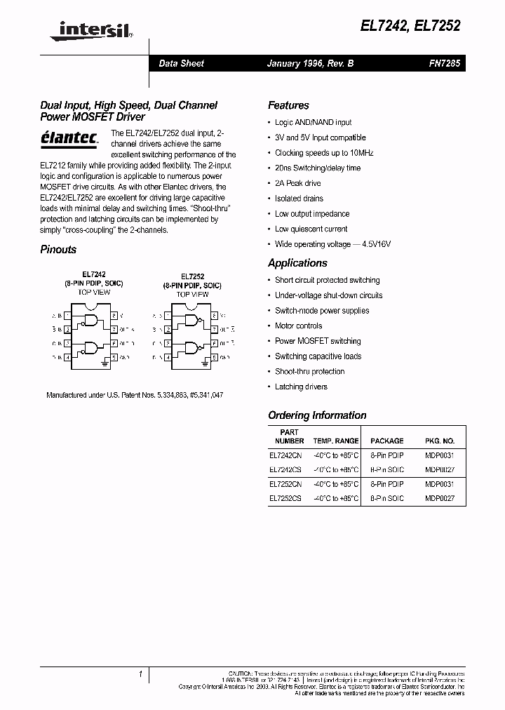 EL7242_119042.PDF Datasheet