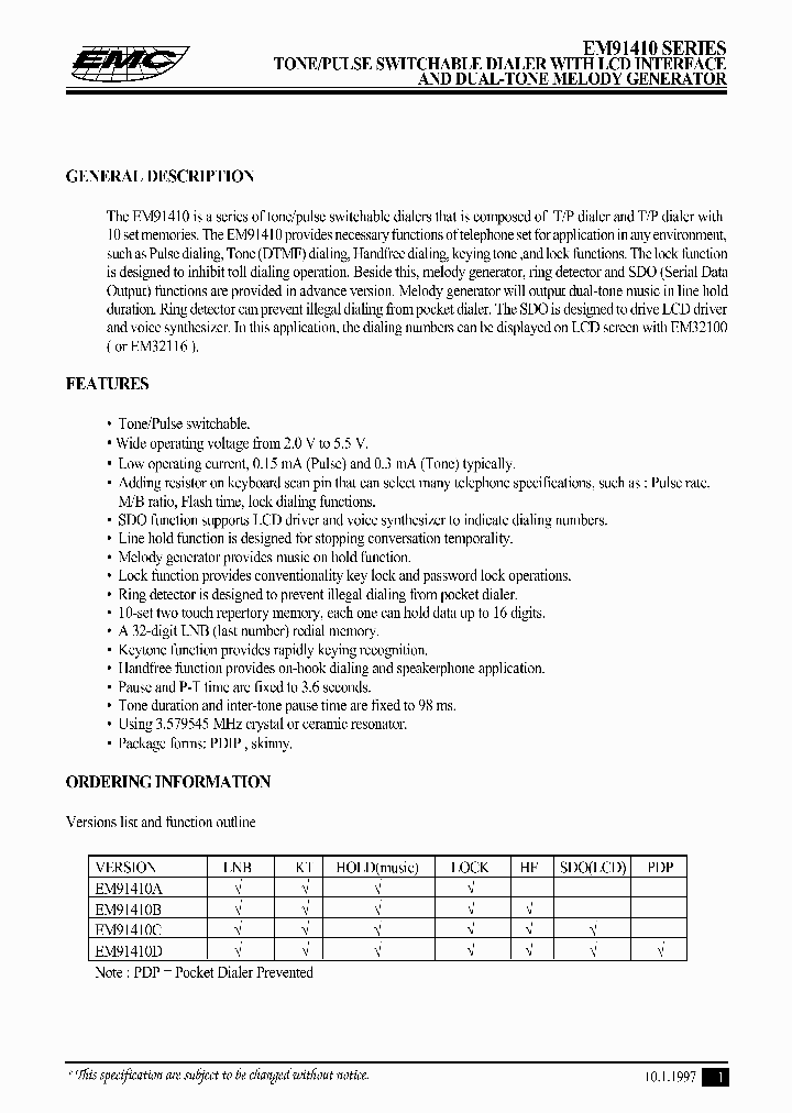 EM91410_134284.PDF Datasheet