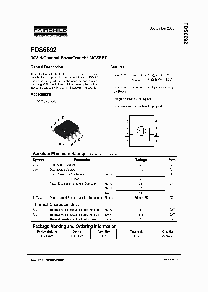 FDS6692_79975.PDF Datasheet