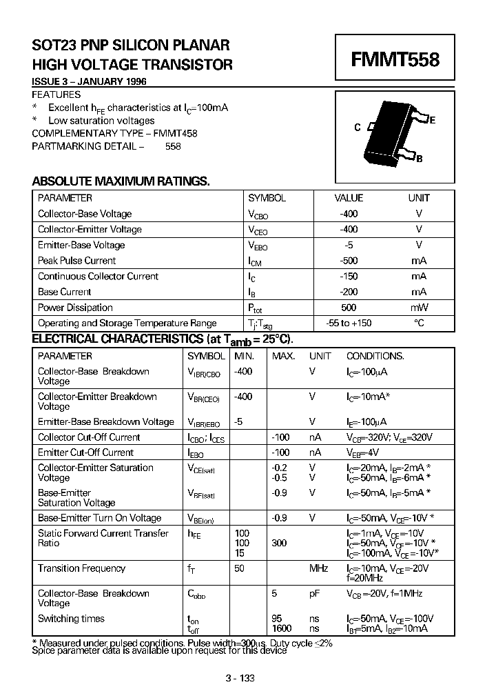 FMMT558_123278.PDF Datasheet