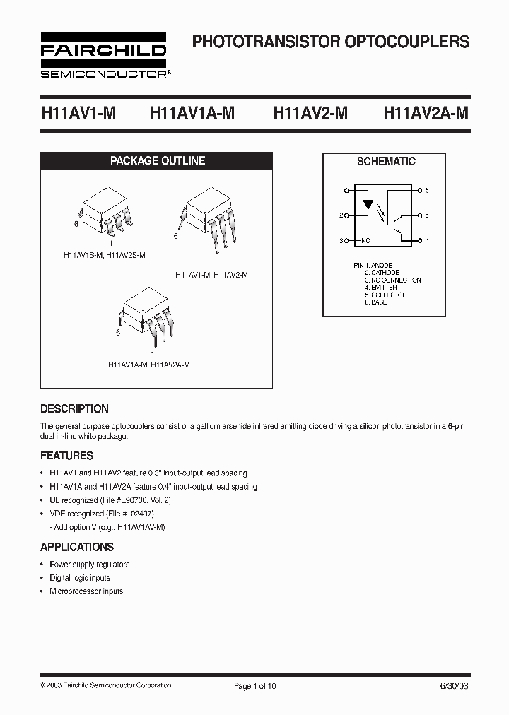 H11AV2_150812.PDF Datasheet