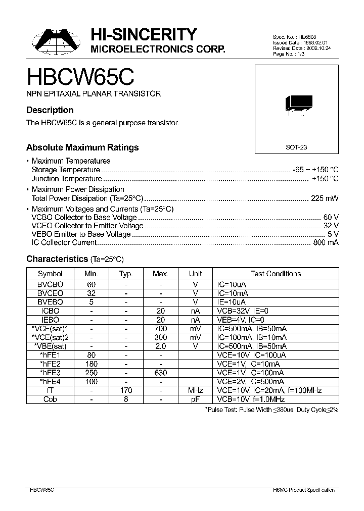 HBCW65C_52389.PDF Datasheet