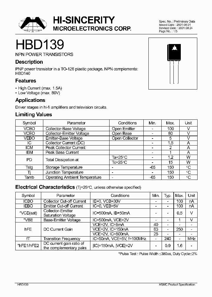 HBD139_143357.PDF Datasheet