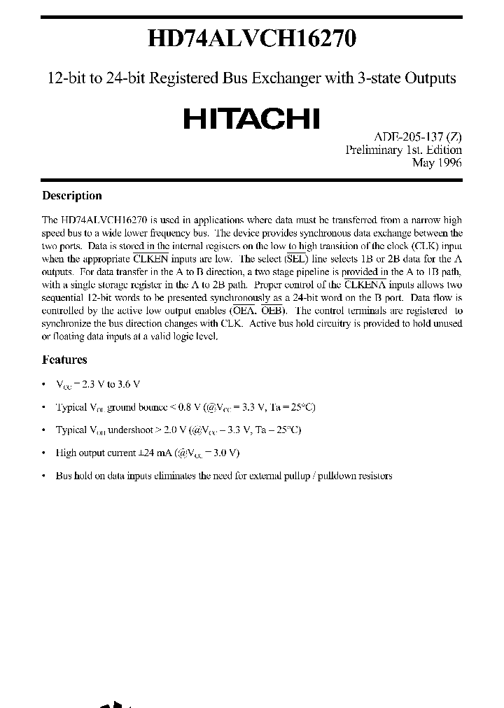 HD74ALVCH16270_25073.PDF Datasheet
