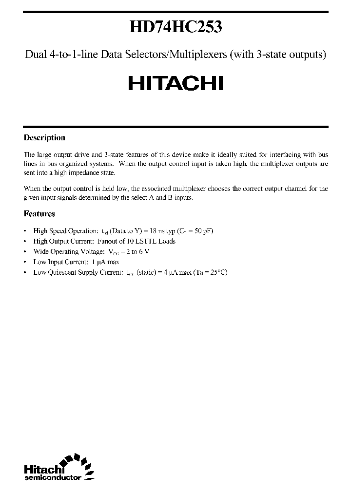 HD74HC253_95605.PDF Datasheet