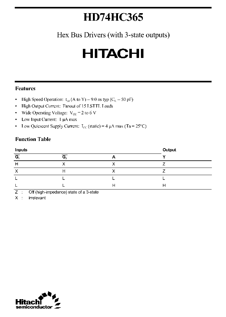 HD74HC365_108581.PDF Datasheet
