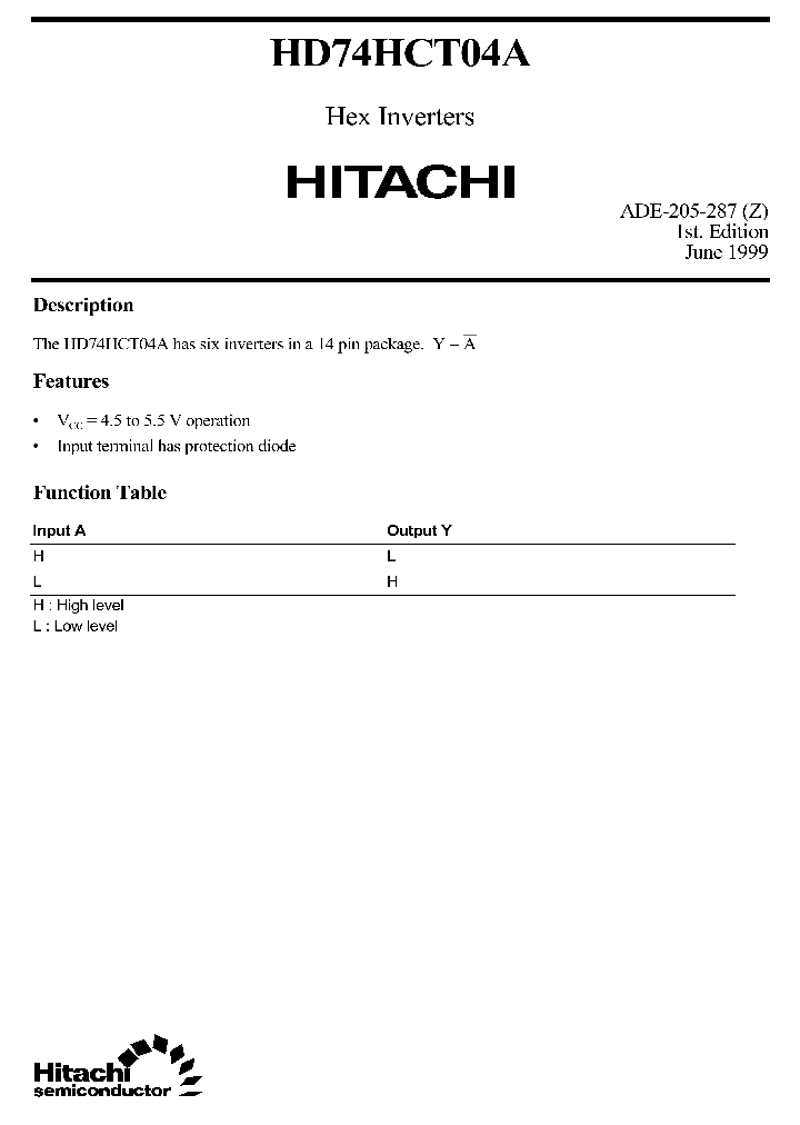 HD74HCT04A_18886.PDF Datasheet