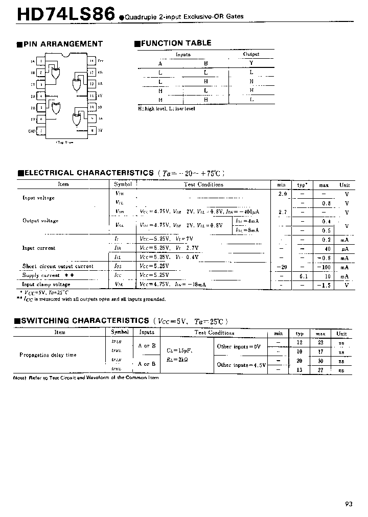 HD74LS86_156251.PDF Datasheet